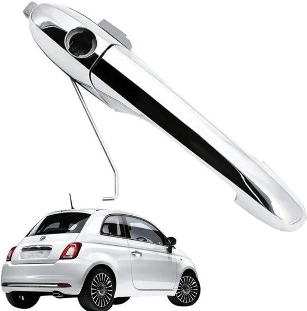 Poignée de voiture Fiat 500 noire : finis les problèmes de rouille