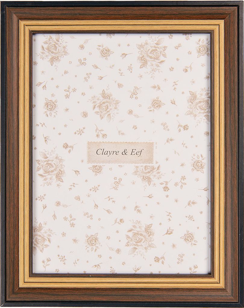 Clayre & Eef Bilderrahmen 10x15 cm Braun MDF Produktbild 