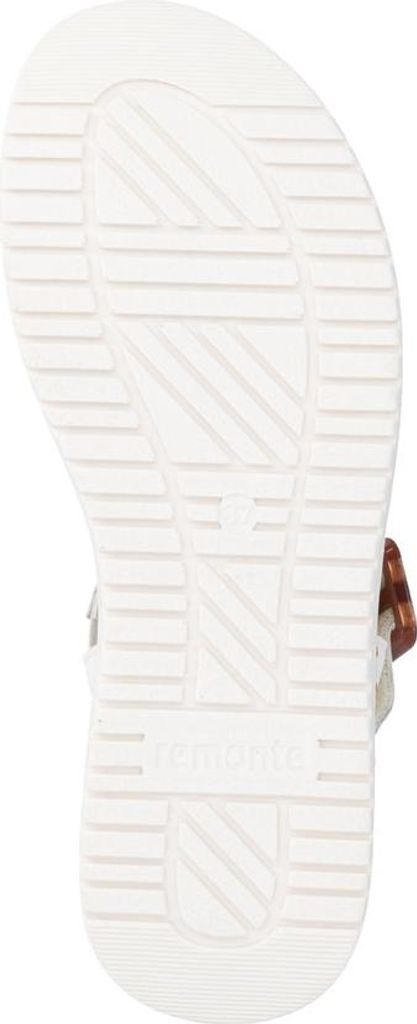 Remonte Damen Leder Sandale Klettverschluss D3J52, Größe:41 EU, Farbe:Weiß