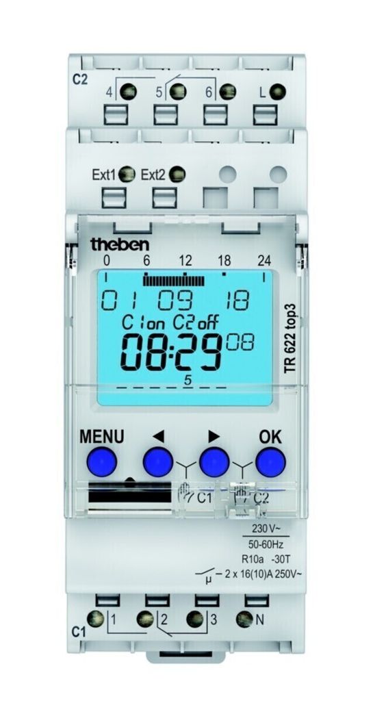 THEB Zeitschaltuhr digital TR622top3 24H/7T mit Gangreserve Produktbild 
