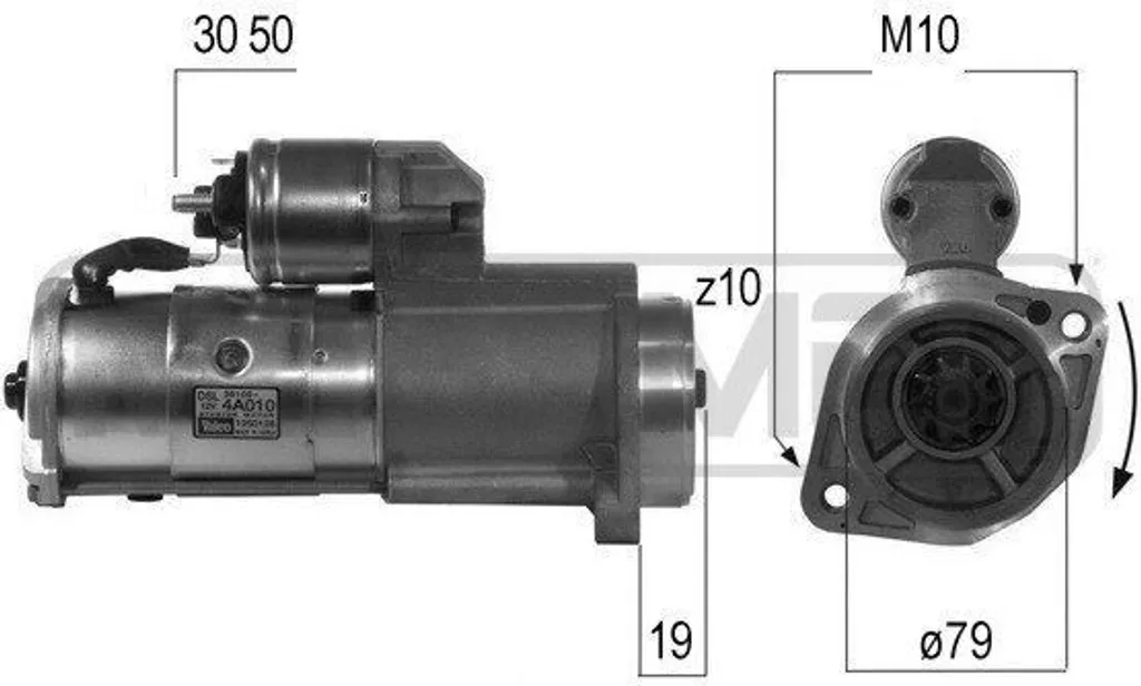 Démarreur ERA 220497A pour Sorento I (JC) - Remplacement OE 36100 4A010