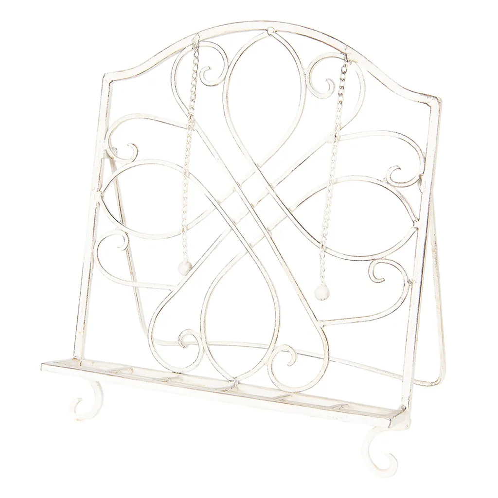Idea Regalo Cucina: Leggio Clayre & Eef Bianco Ferro 31x23x34 cm
