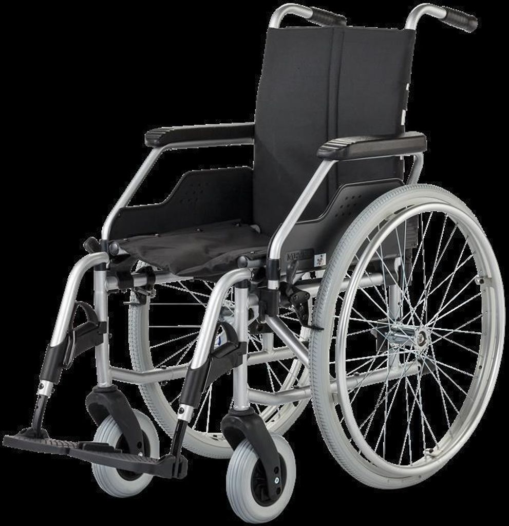 Rollstuhl FORMAT 3.940, mit Trommelbremse silverline>>>>SB 43 cm