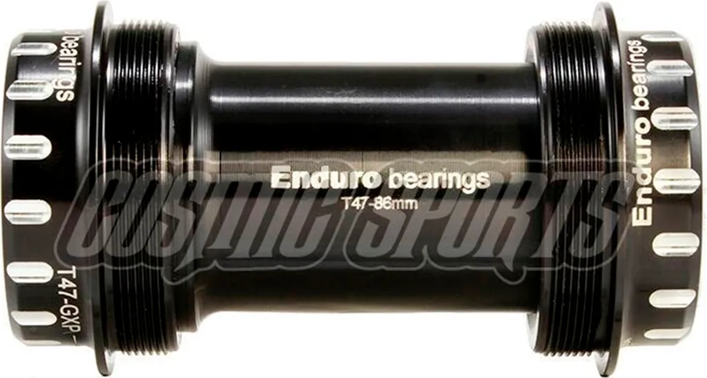 Boîtier de Pédalier T47 Enduro en Inox à Contact Oblique 22/24mm Noir