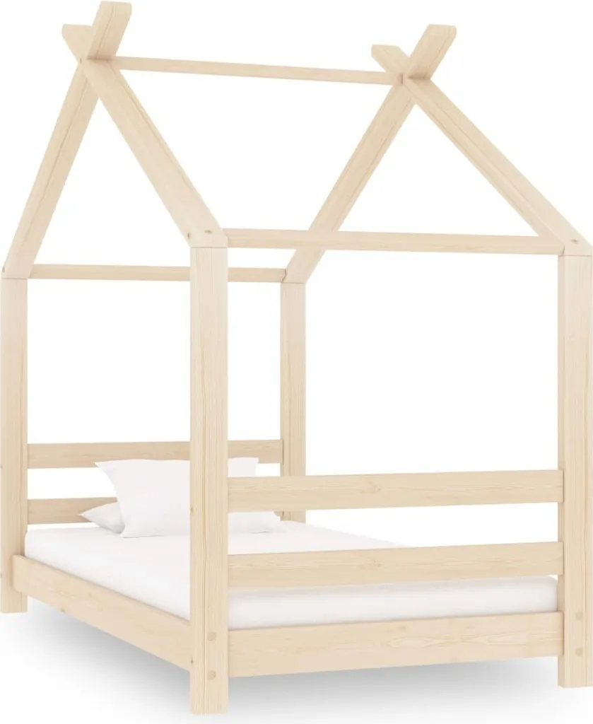 Sommier enfant robuste en pin massif 70x140 avec lattes de soutien