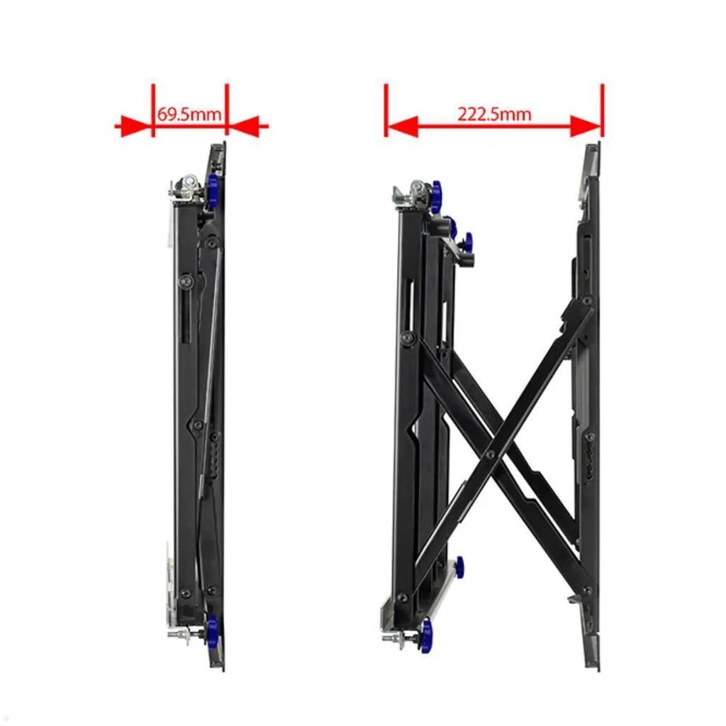 Support Mural Vidéo B-Tech Slimline Soft-Open VESA 600x400 Micro-Réglage