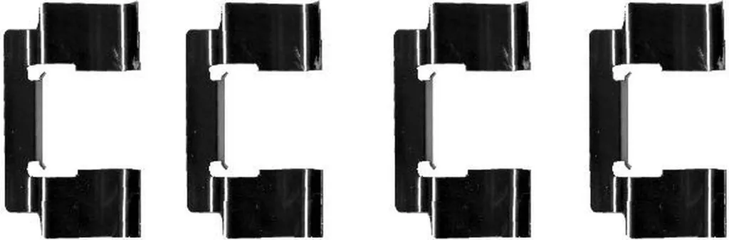 Kit Accessoires Plaquettes HELLA 4 pcs en Acier pour NISSAN PRIMERA P12