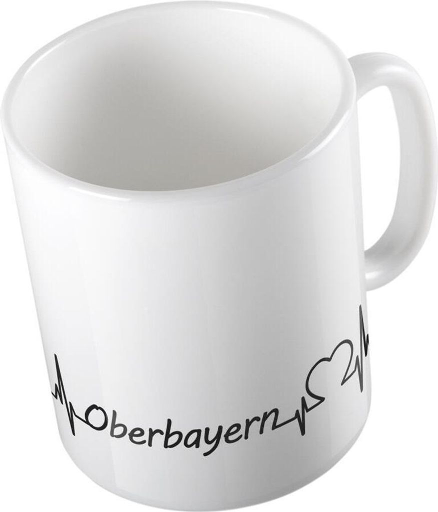 Huuraa Kaffeetasse Oberbayern Geschenk Tasse Weiß 330ml Oberbayern Präsent