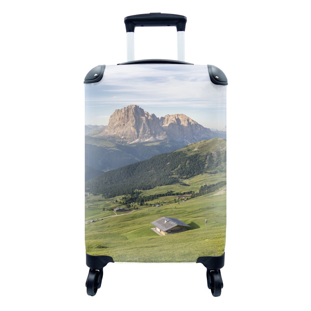 MuchoWow Koffer Handgepäck Trolley Rollkoffer Kleine Reisekoffer mit 4 Rollen - Italien - Dolomiten - Sommer - Cabin Size < 55x40x23 cm & 55x40x...