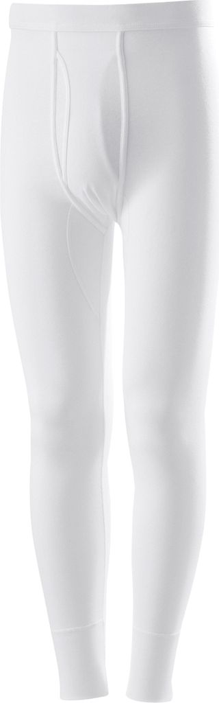 Lange Unterhose Feinripp weiß Übergröße Adamo