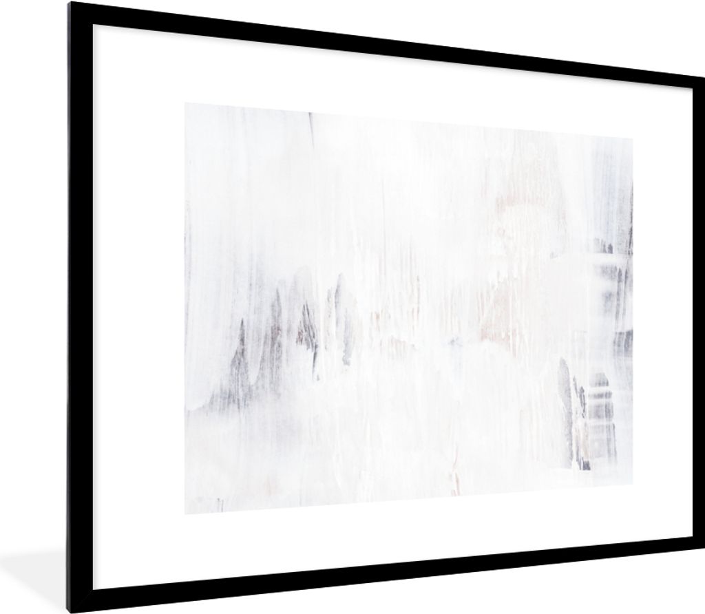 MuchoWow Gerahmtes Poster Acrylfarbe - Entwurf 80x60 cm - Poster mit Schwarzem Bilderrahmen Wandposter Rahmen Foto Bilder - Schlafzimmer-Dekorati...