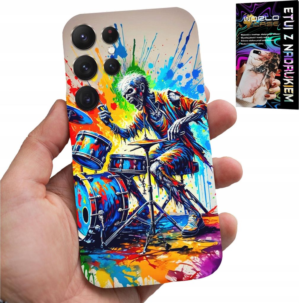 Hülle Für Samsung Galaxy S24 Ultra - Rock Drums Skeleton Cover