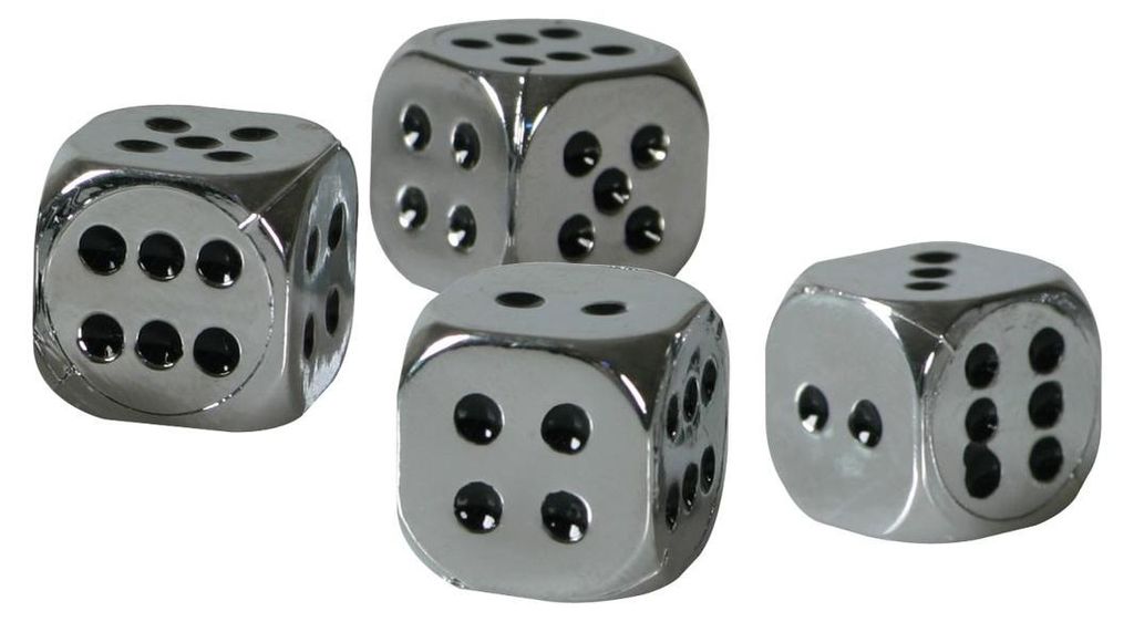 California-Dices, sada 4 krytov ventilov - Cromo Obrázok produktu 