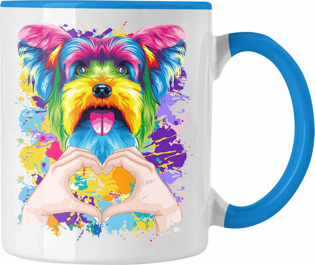 Trendation - Yorkie Besitzer Farbe Love Tasse Geschenk Produktbild 