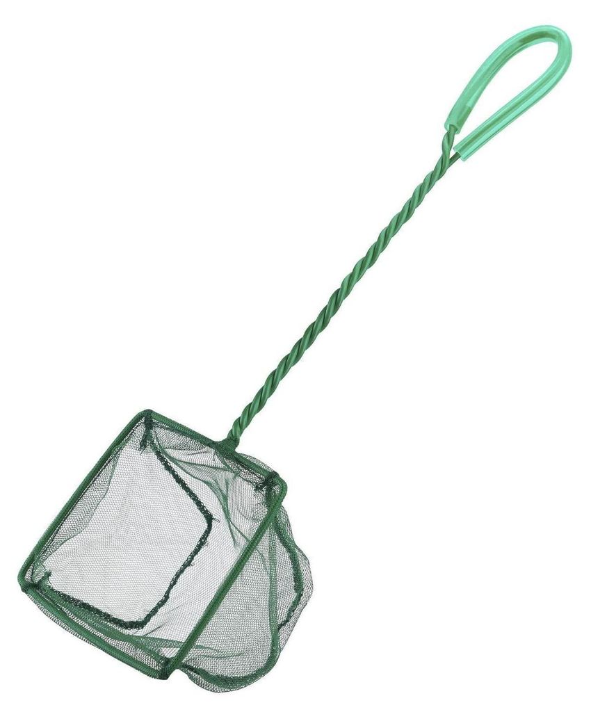 Aquarium Fischkescher quadratisch 10 cm Nylonnetz