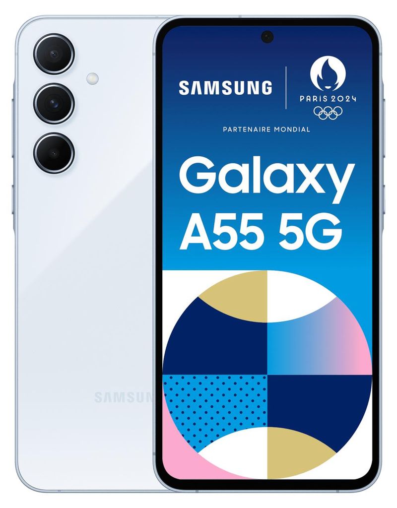 Galaxy A55 5G - 128 GB - Awesome Iceblue Produktbild 