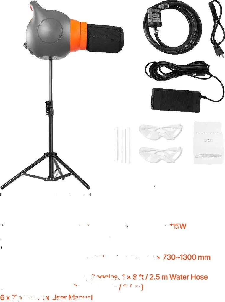 Machine à mousse 120W avec support réglable et débit haute performance