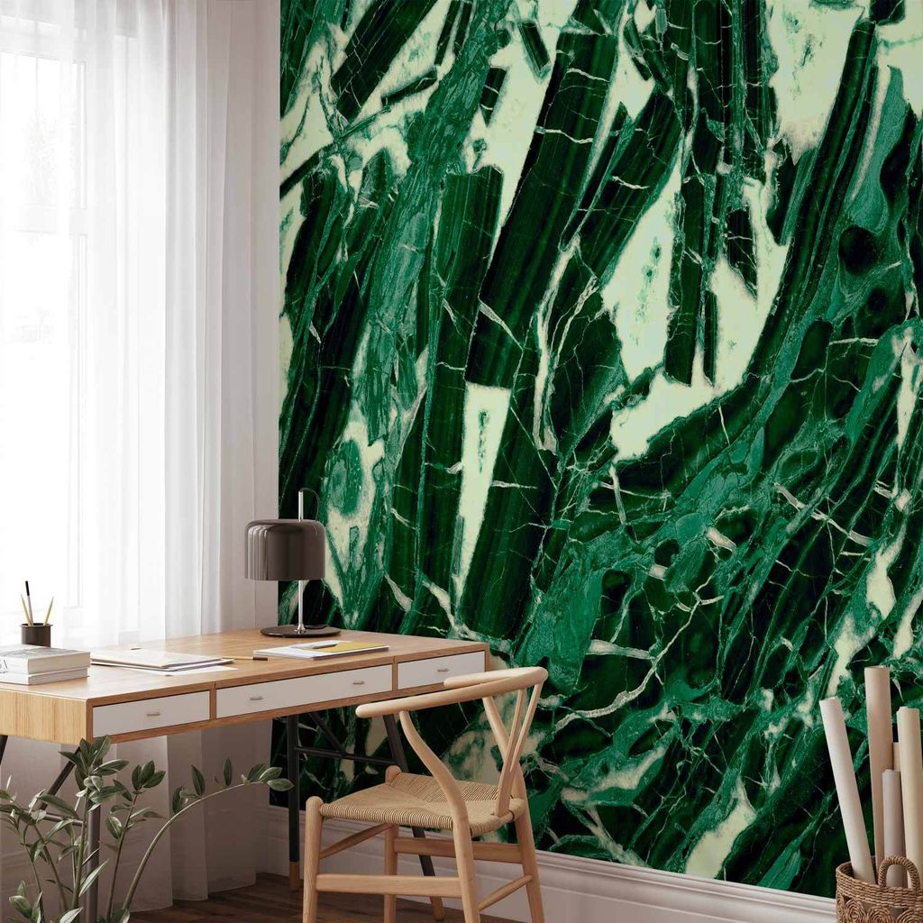 Vlies Fototapete - Emerald Marble 300x210 cm Muster f-C-10007-a-a