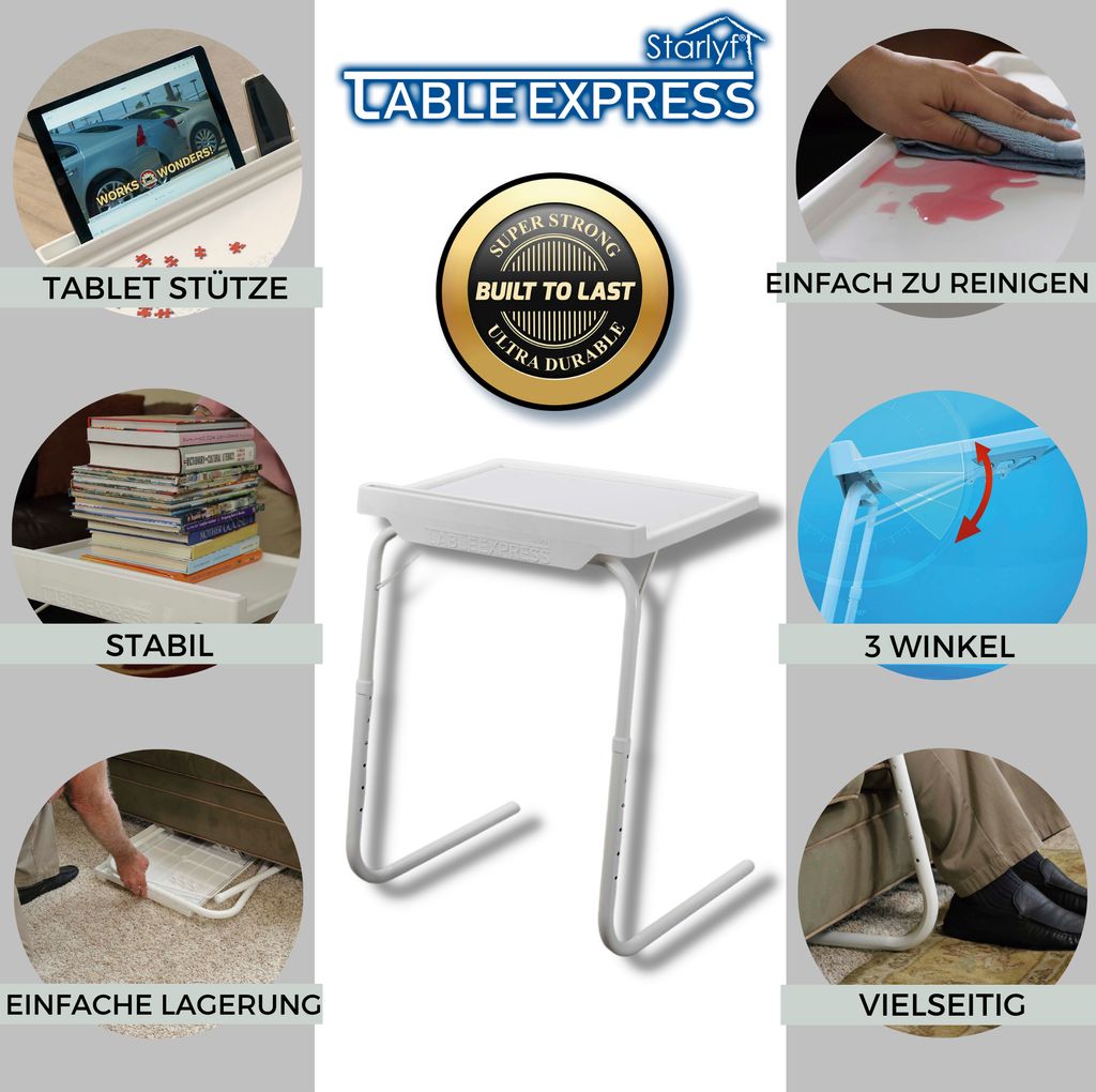 Starlyf® Table Express - Beistelltisch weiß, Couch Tisch, Produktbild 5