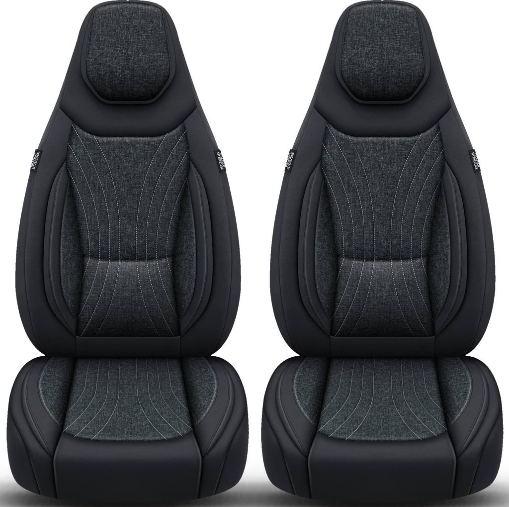 Schonbezüge Sitzbezüge für Subaru XV 2 Bj ab 2018 in Schwarz/Anthrazit C4