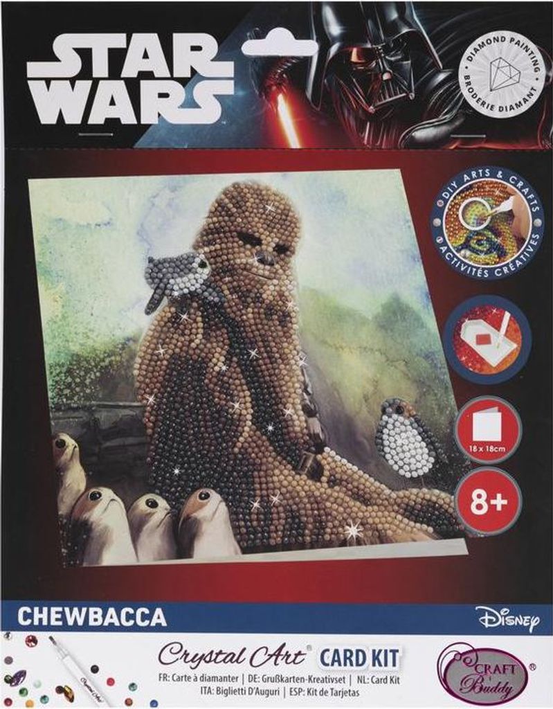 Crystal Art Star Wars Chewbacca Card Set 18x18cm
