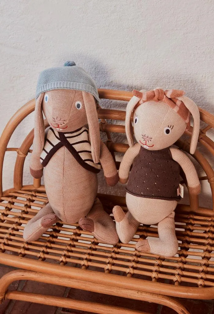 Peluche OYOY MINI Beige en Coton 37 cm - Texture Moelleuse et Durable - 3