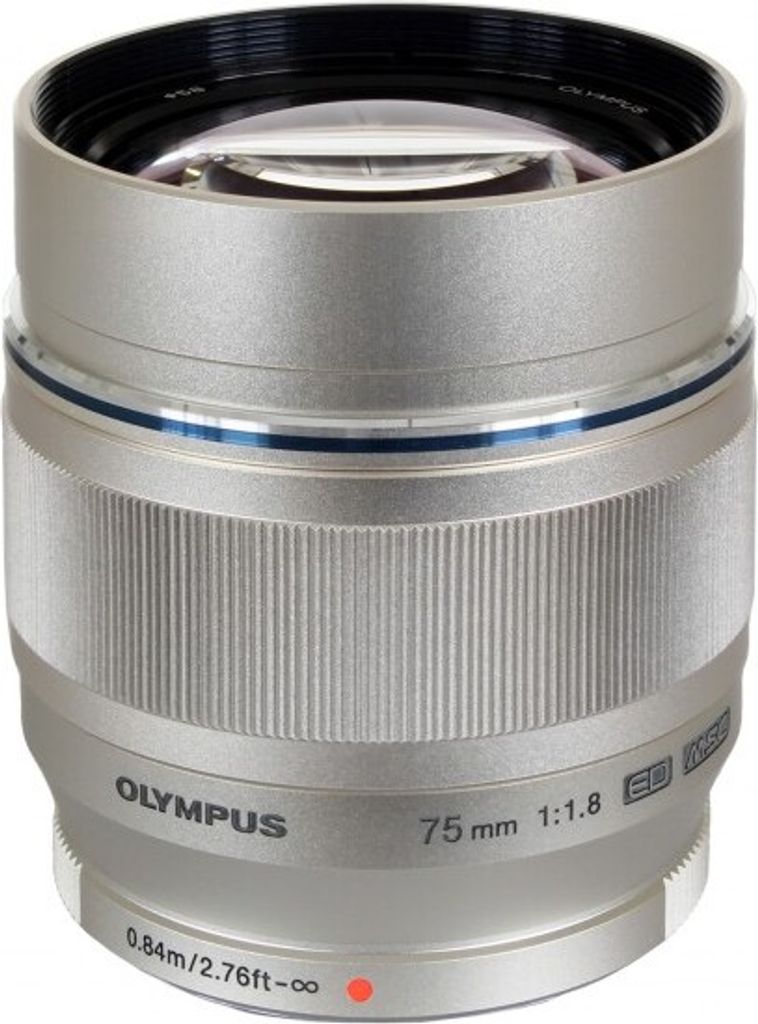 Olympus Objektiv 75mm f1,8 ED M.Zuiko silber Produktbild 