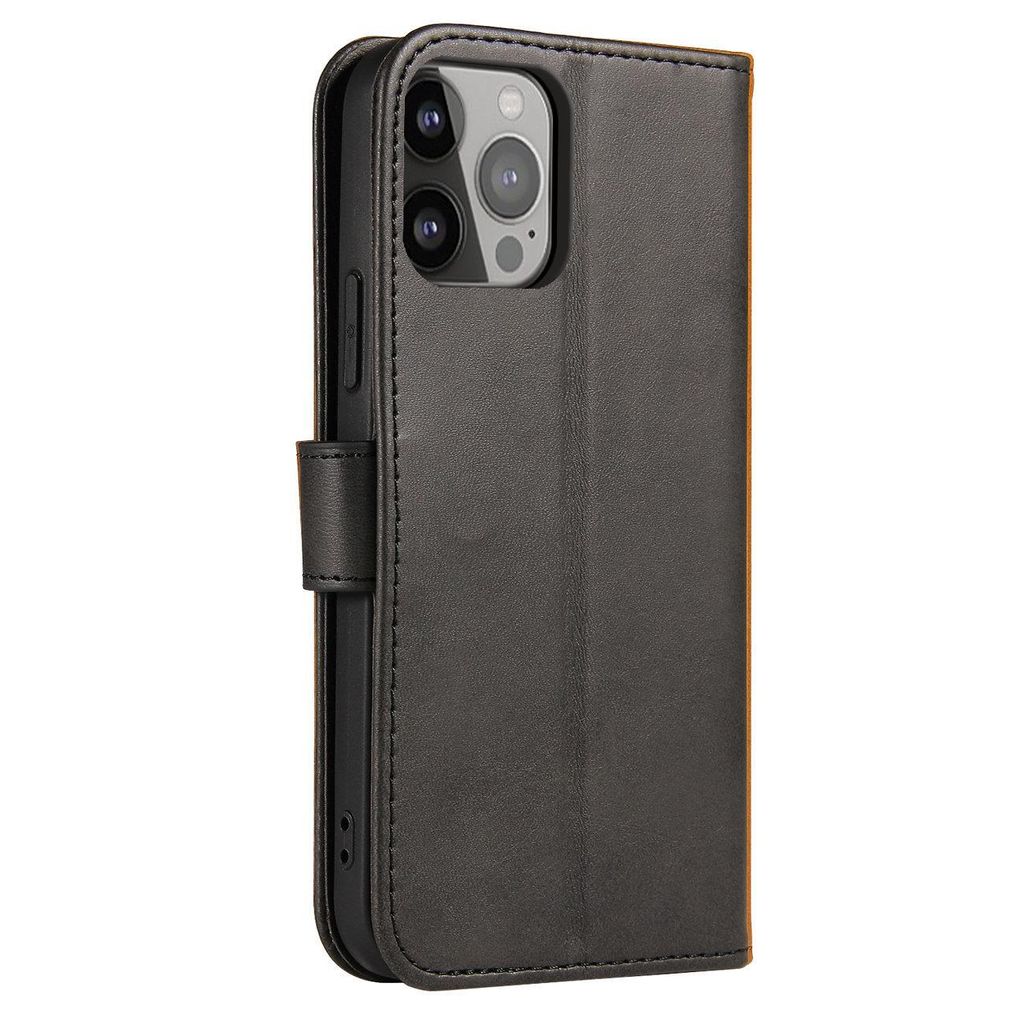 Vivo X80 Pro Magnetisches Folio-Case: Schwarze Brieftasche mit Standfunktion und Klappe