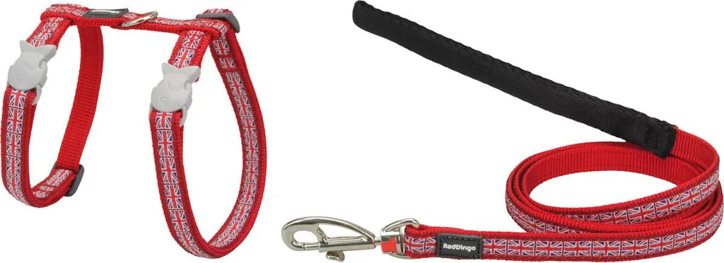 Red Dingo Pettorina Union Jack 21-35 cm - Nylon Alta Tenuta