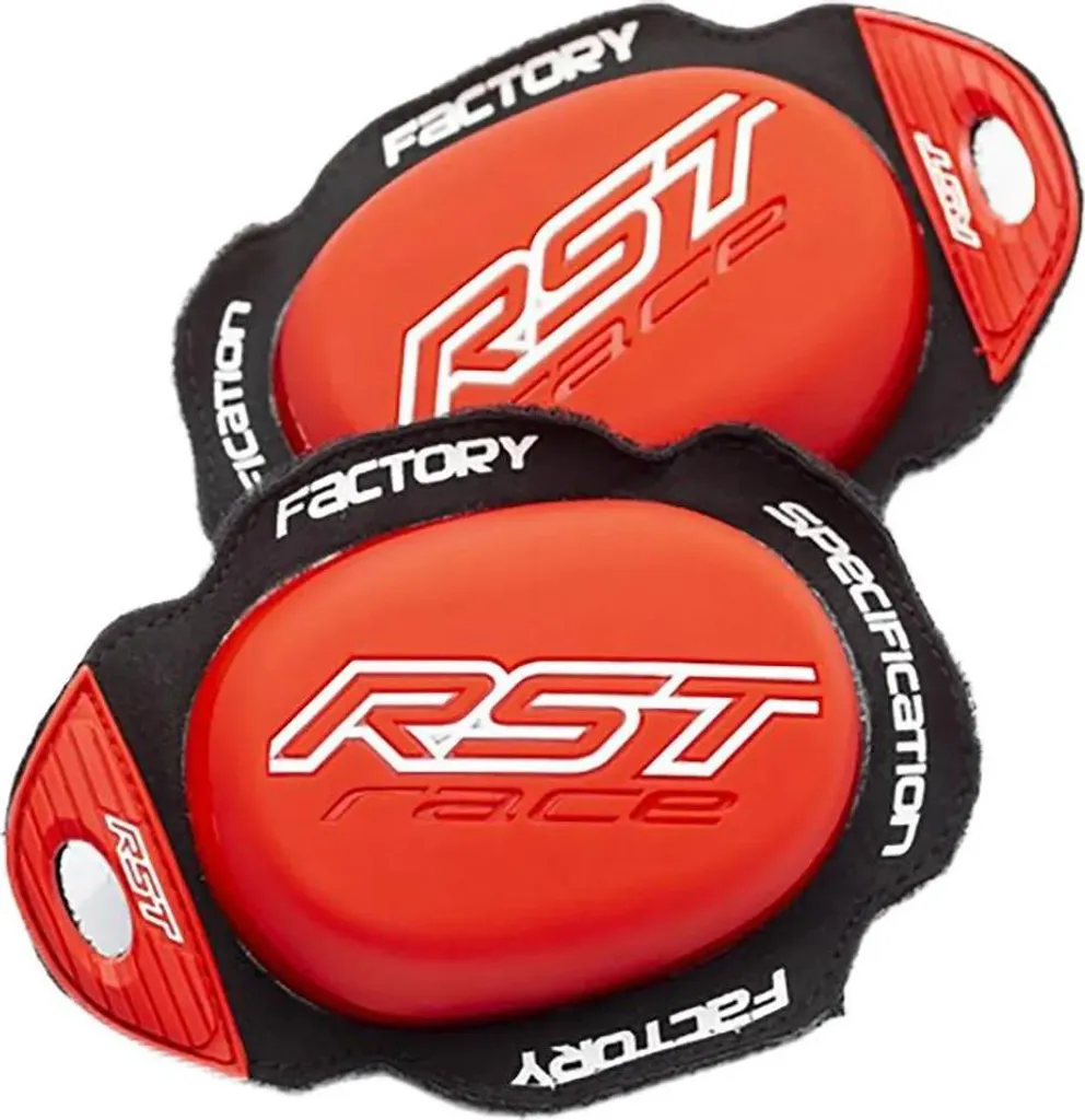 Saponette RST Factory Rosse - Slider Ginocchio Moto Taglia Unica