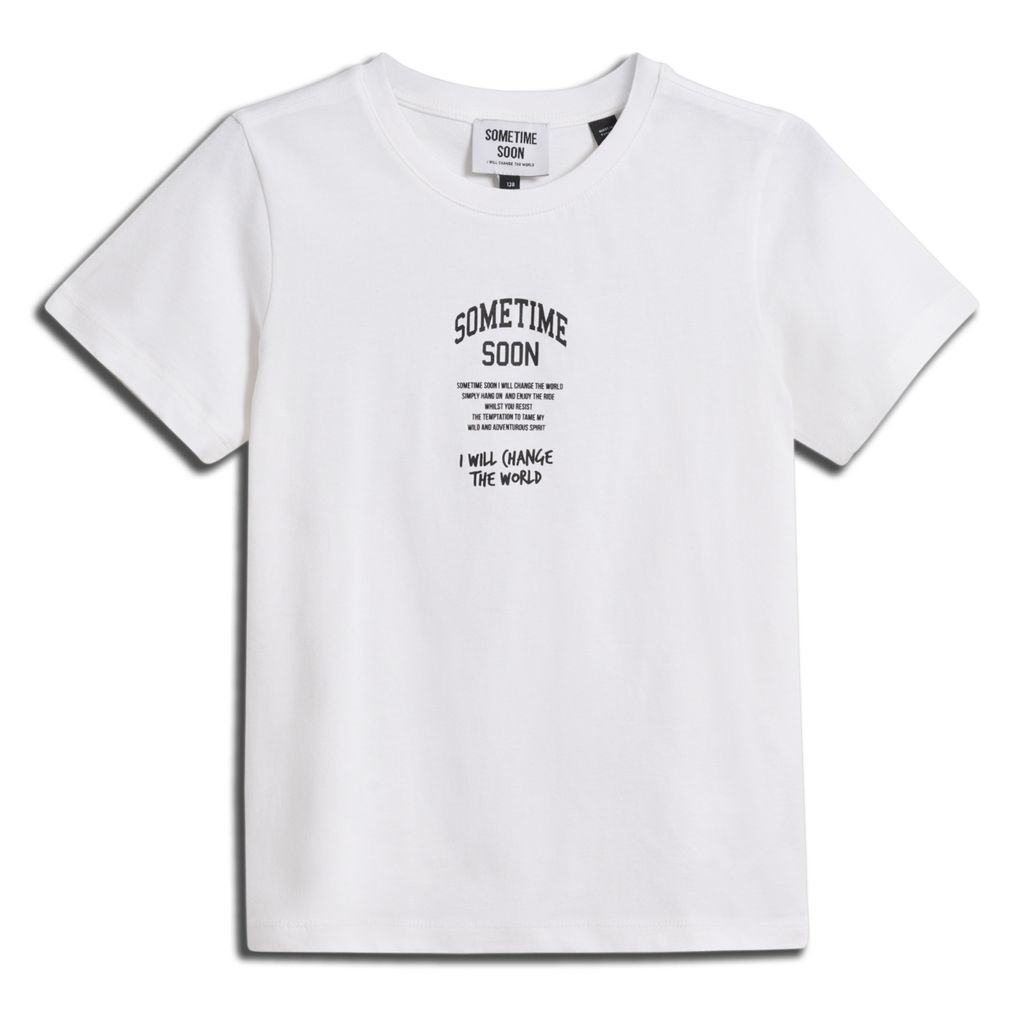 Hummel stmDIMAS T-SHIRT S/S - BRIGHT WHITE - 104 - bright white, Größe:128