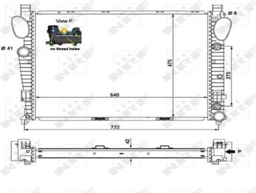 Kühler, Motorkühlung NRF 55325