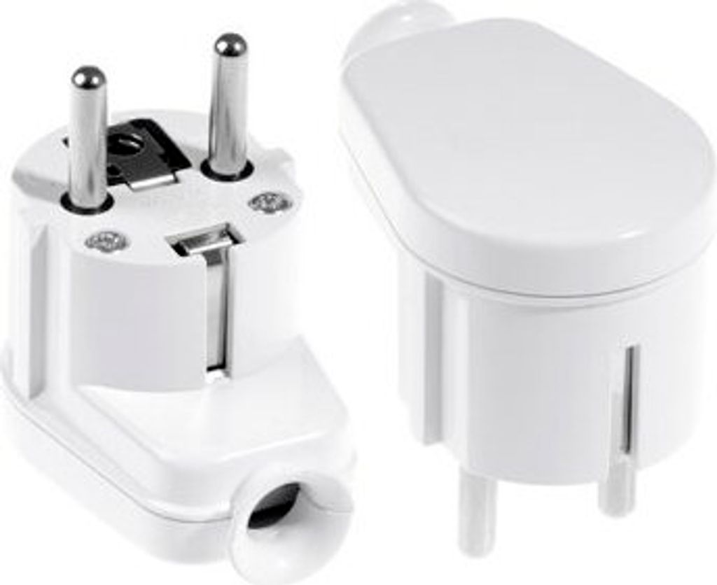 Odizolovaná zástrčka, uhlová Uni-SCHUKO, 2p+Z; 16A, 250V; Obrázok produktu 