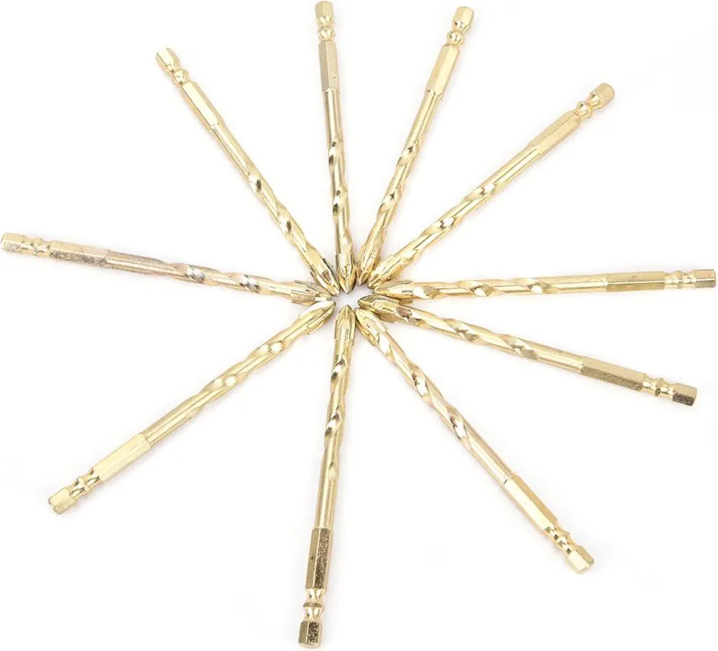 Mèches triangulaires carbure 8 mm pour perceuse et visseuse (10 pcs)