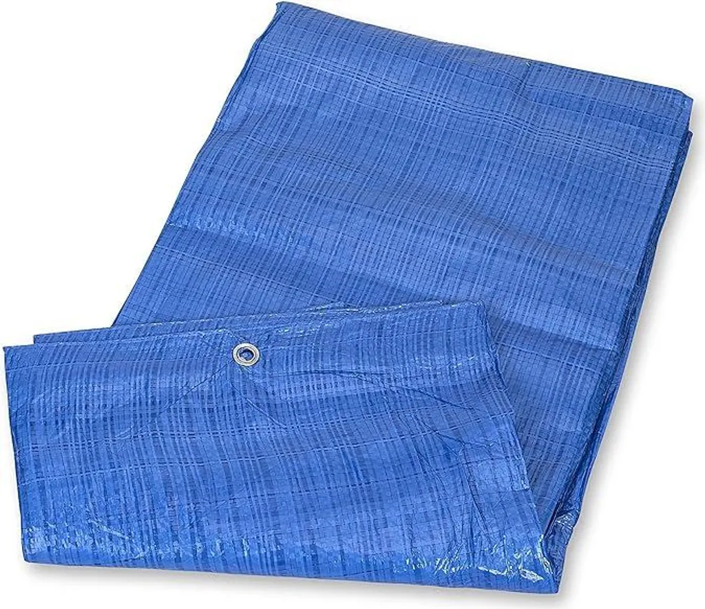 Bâche de protection bleue 4x6 m imperméable 60g/m² avec œillets alu