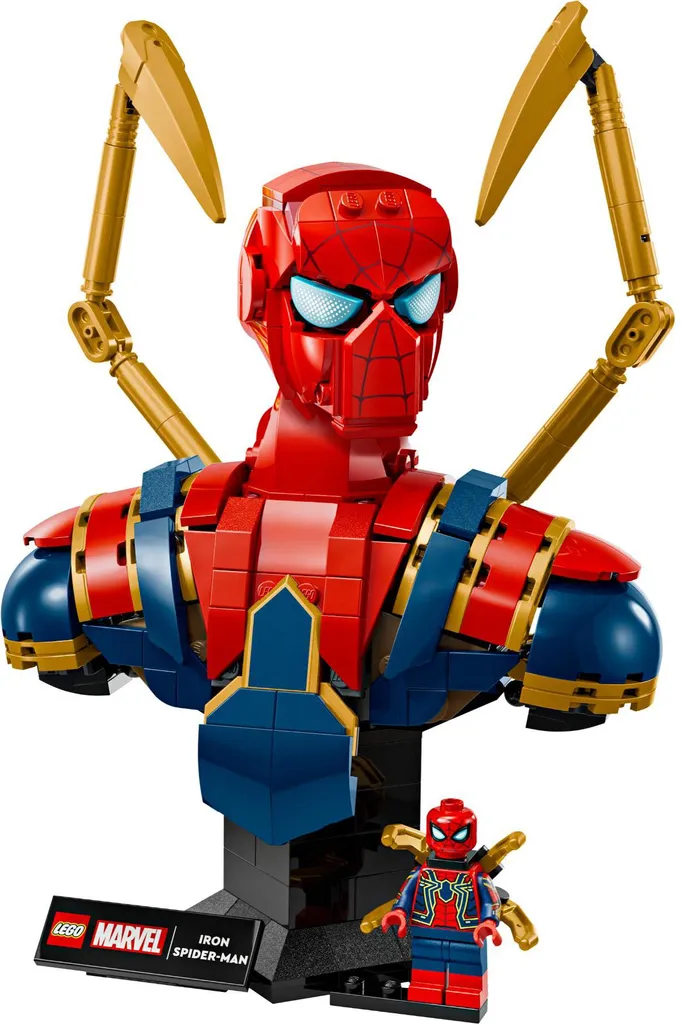 Buste Iron Spider-Man LEGO 76326 Figurine à Construire Marvel Adultes - 4