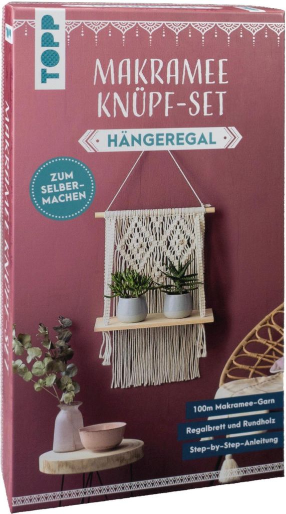 Makramee Knüpf-Set Hängeregal Produktbild 