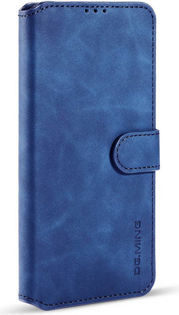 CaseMe - Handyhülle kompatibel mit Apple iPhone 12 Pro Max - Kunstleder Schutzhülle - Dunkelblau