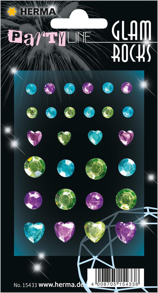 Herma FASHIONLine Glam Rocks Diamonds Sticker Mint & Light Produktbild 