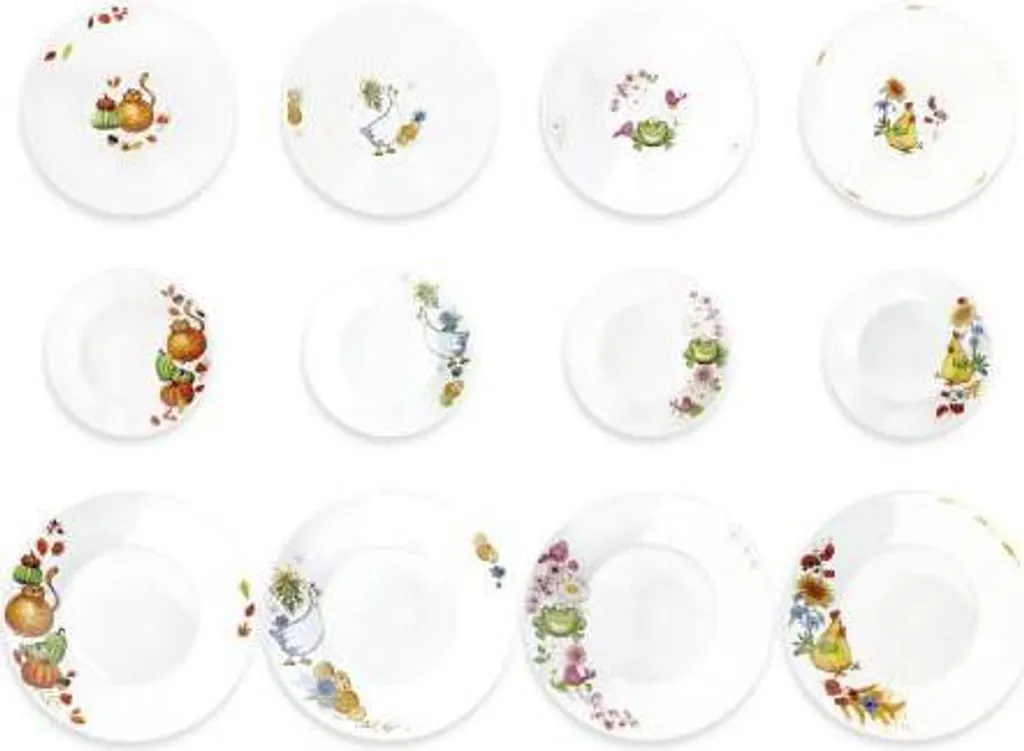 Servizio Tavola 12pz Porcellana Quattro Stagioni - Set Piatti Completo Online