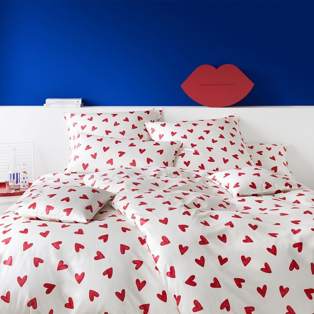 elegante Kissenbezug einzeln Mako-Satin Cherie Farbe Himbeerrot Größe 40x80