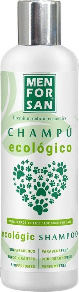 Shampoo für Haustiere Menforsan Parfümfrei 300 ml Ökologisch Konzentriert Katze Hund