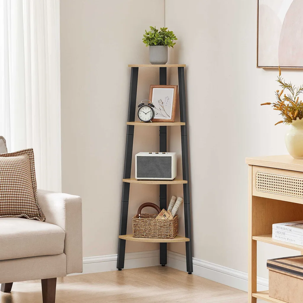 Meuble de Rangement d'angle pour Petits Espaces - Colonne Valora Sonoma - 2