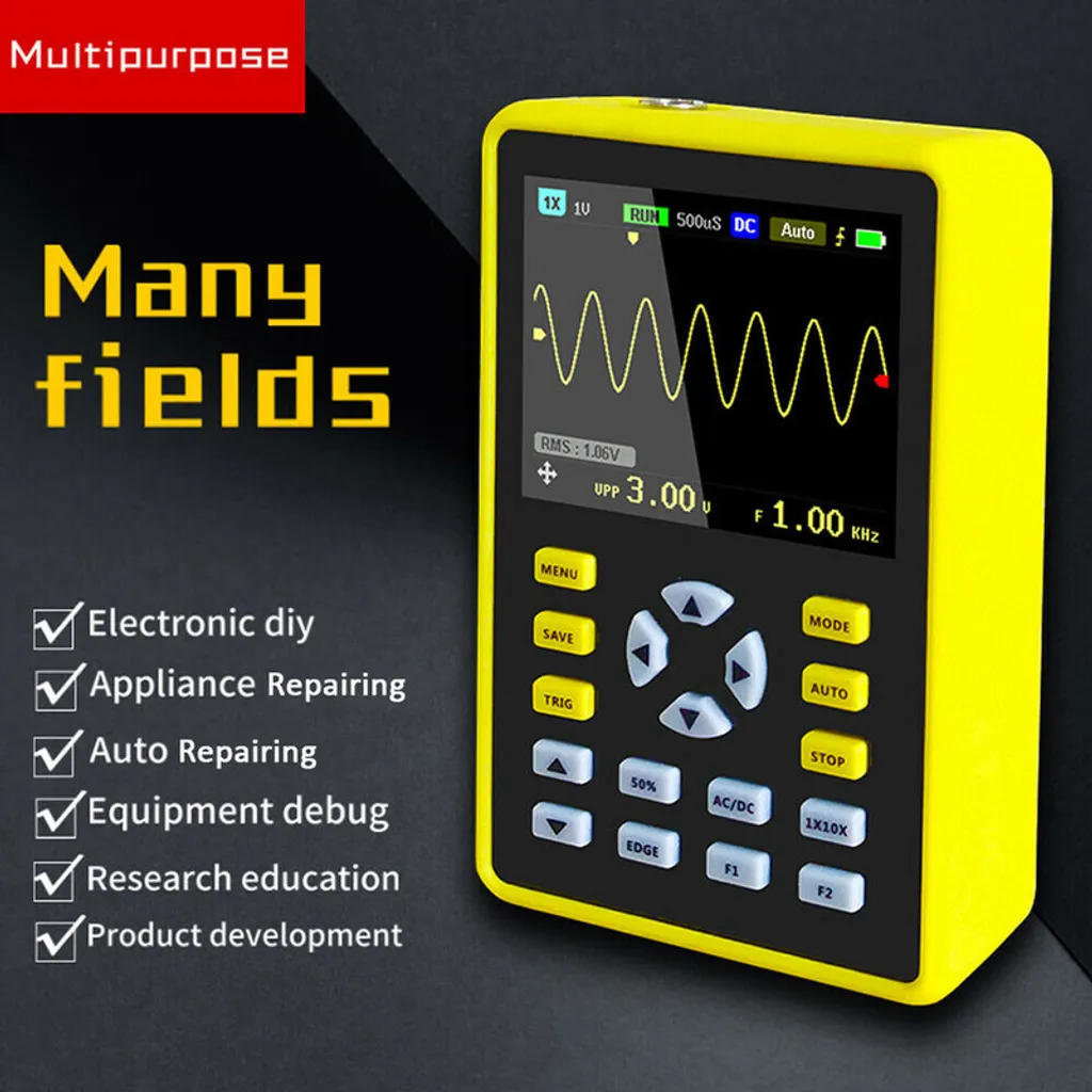 Oscilloscope 100 MHz professionnel 500 MS/s avec affichage LCD rétroéclairé - 4