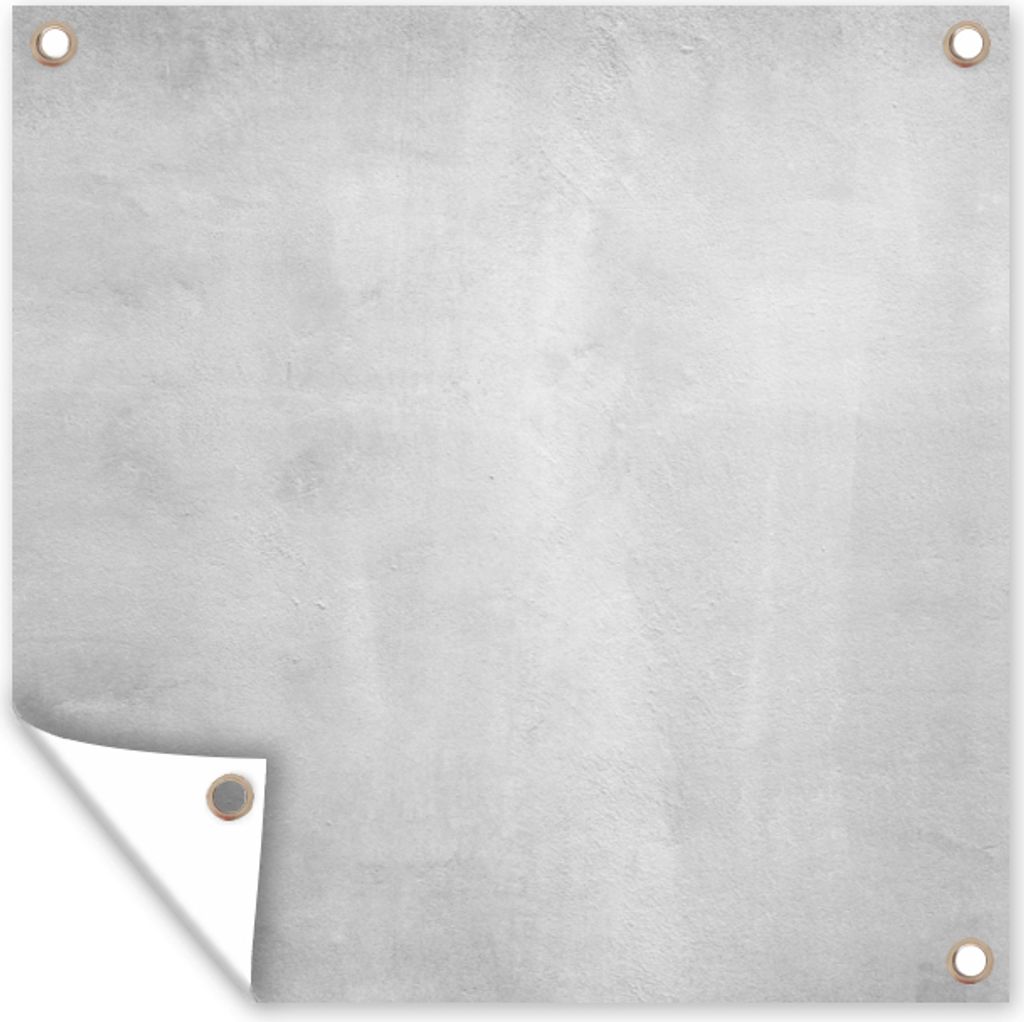MuchoWow 50x50 cm Outdoor-Poster Gartendeko Sichtschutz Garten Poster für den Garten Beton - Grau - Zement - Industriell - Strukturiert