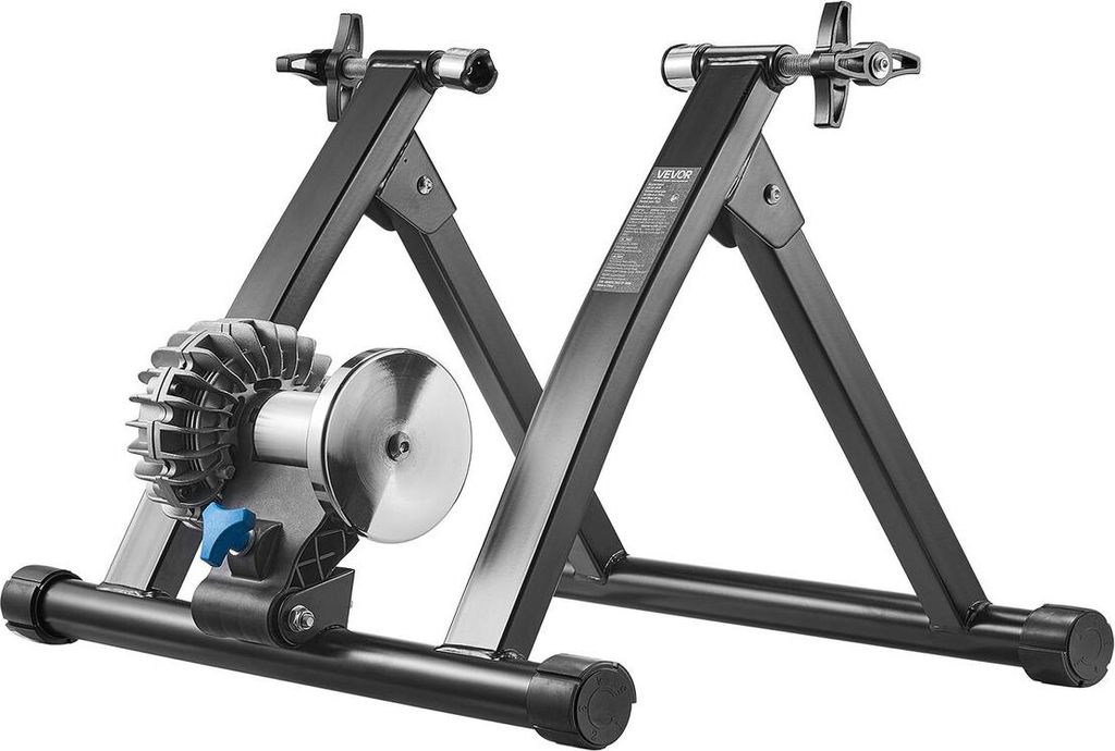 Bike Trainer, 660.4-736.6 mm & 700C Wheels, Foldable Fluid Bicycle Stationary Trainer Stand for Indoor Exercise Riding with Quick Release Skewer & ...