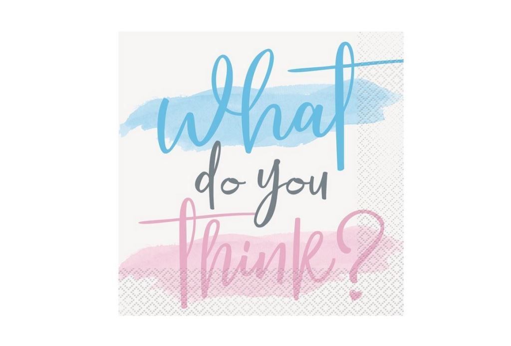 Baby Shower Boy or Girl 16 Servietten