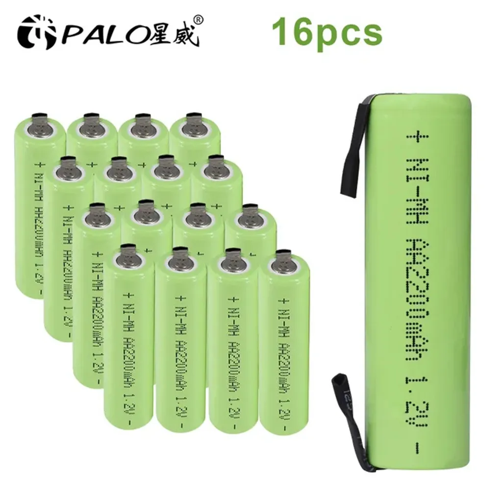 Batterie Rechargeable 12V 2200mAh - Lot de 16 Pièces Ni-MH Haute Qualité - 2