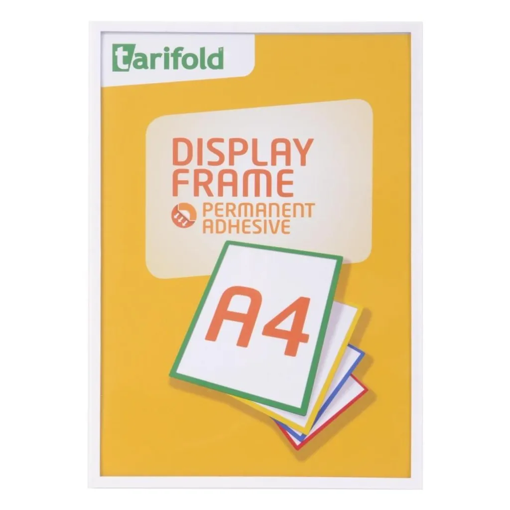 Tarifold display Frame autoadesivo A4/1 pz. bianco