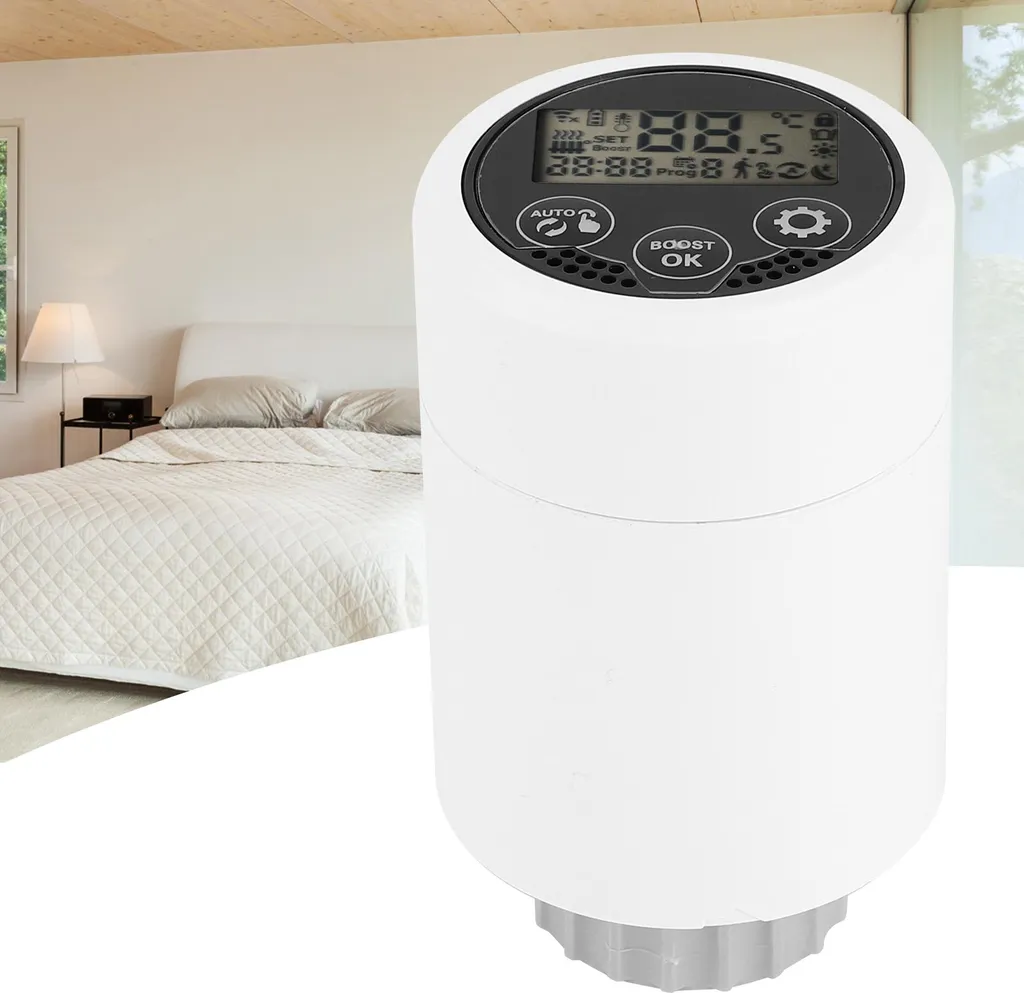Tête thermostatique connectée Zigbee HY366 pour radiateur à eau chaude - 11